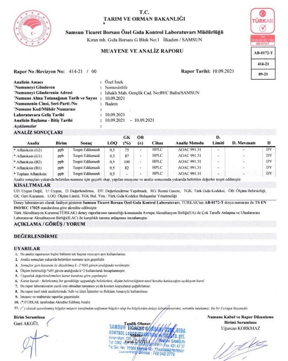 Kavrulmuş Badem