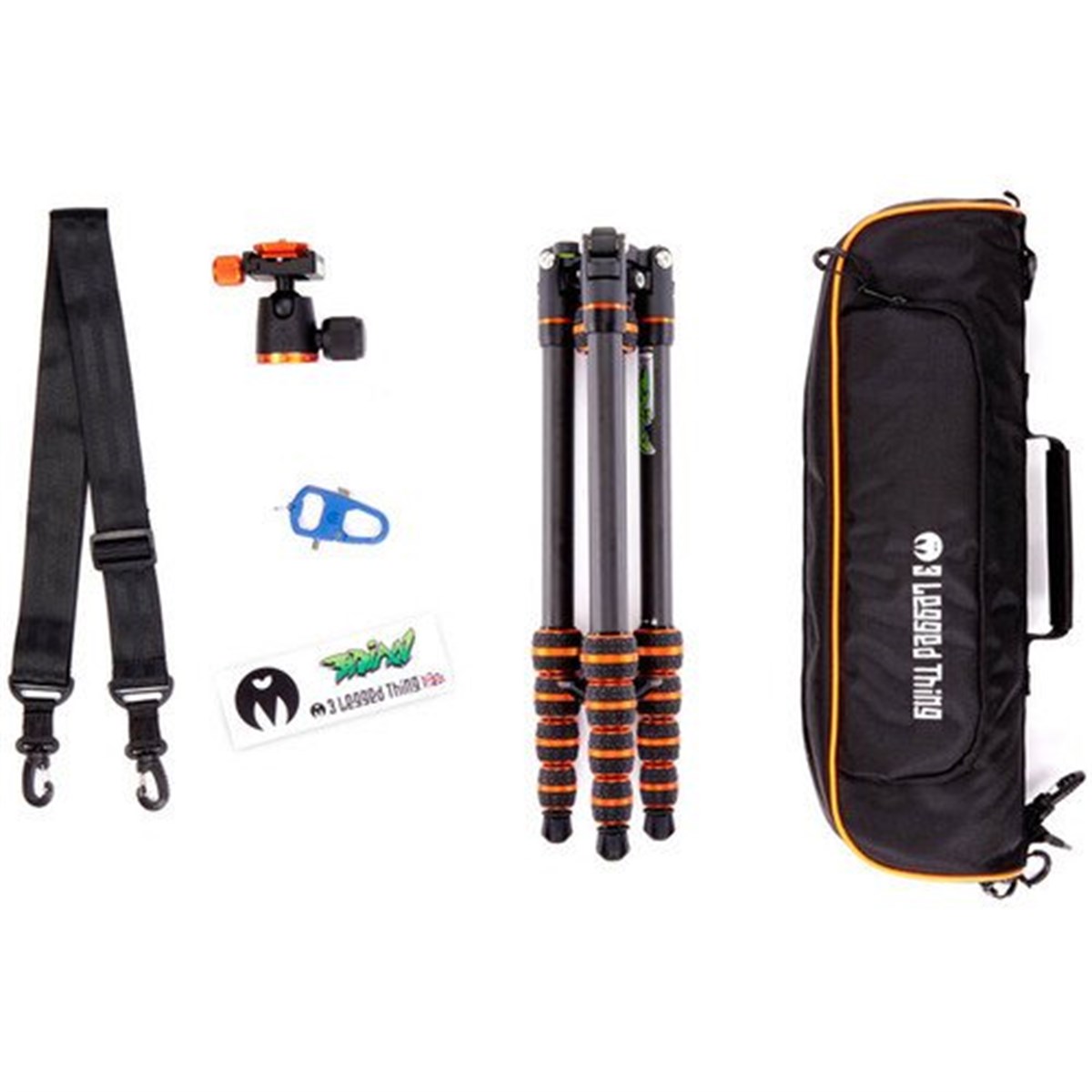 3 Legged Thing Punks Brian 2.0 Carbon Fiber Tripod + Airhed Neo Ball Head (Siyah)