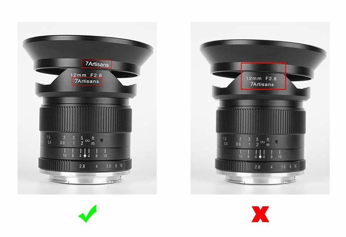 7artisans 12mm F2.8 Lens için Filtre Adaptörü 77mm