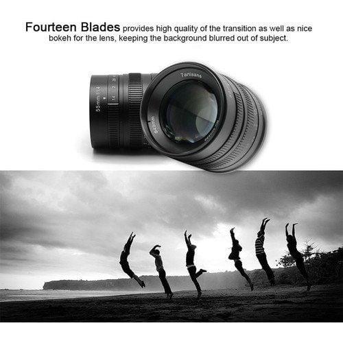 7artisans 55mm F/1.4 APS-C Manual Fixed Lens (Sony E-mount)