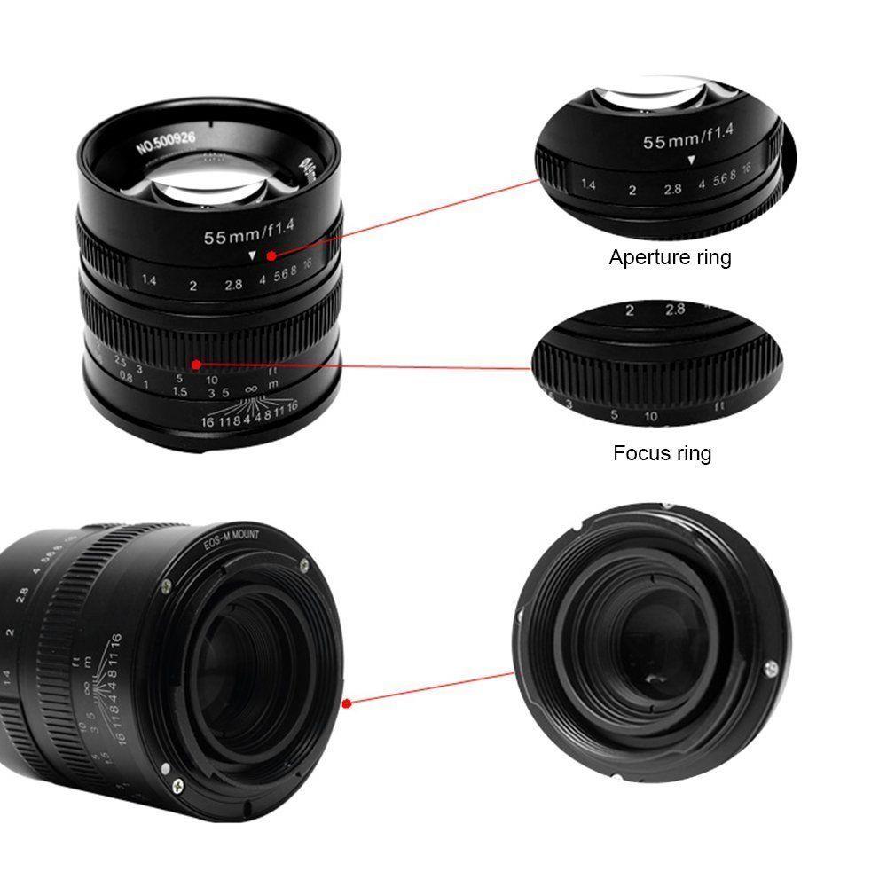 7artisans 55mm F/1.4 APS-C Manual Fixed Lens (Fuji-FX Mount)