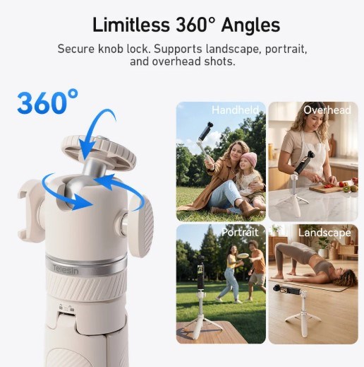 Aksiyon Kameralar için Mini Selfie Çubuğu & Tripod