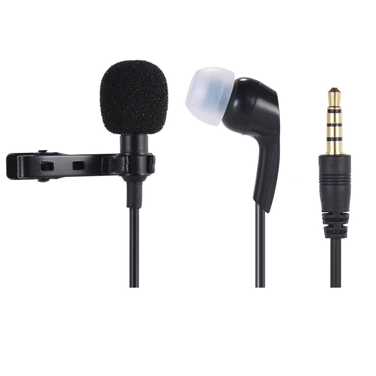 Andoer EY-511B Çok Yönlü Kondansatör Kulaklıklı Yaka Mikrofonu D4694B
