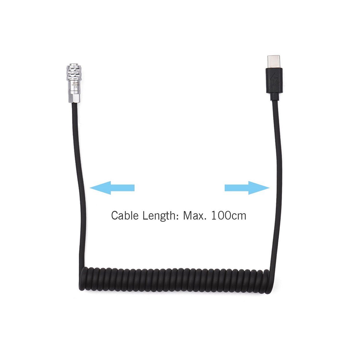 Andoer USB-C BMPCC 4K 6K 2 Pinli Güç Kablosu D11029