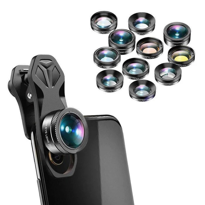 APEXEL 11'i 1 Arada Cep Telefonu  İphone & Android İçin Akıllı Telefon Lens Kiti