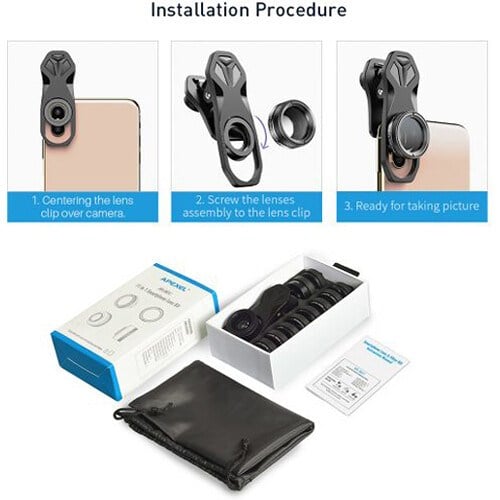 APEXEL 11'i 1 Arada Cep Telefonu  İphone & Android İçin Akıllı Telefon Lens Kiti