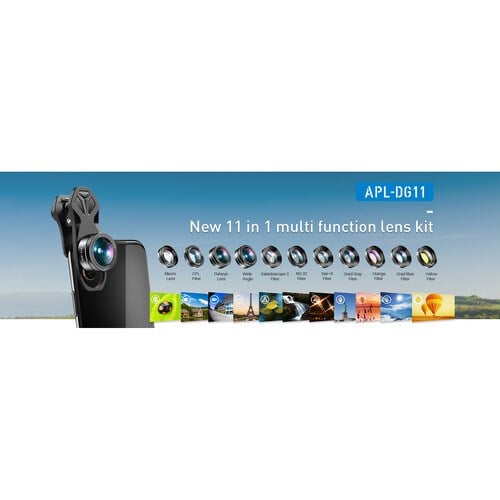 APEXEL 11'i 1 Arada Cep Telefonu  İphone & Android İçin Akıllı Telefon Lens Kiti