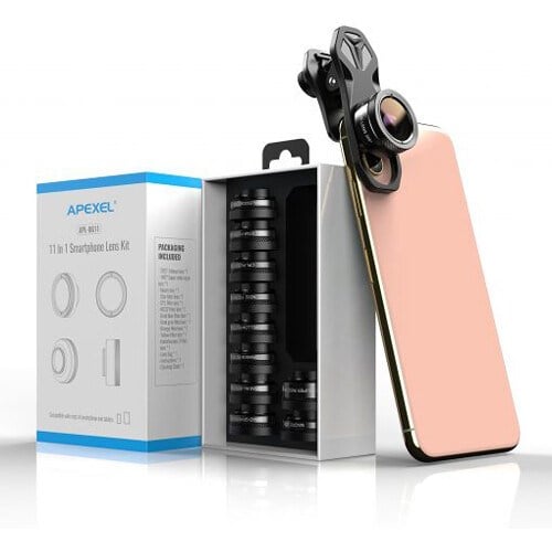 APEXEL 11'i 1 Arada Cep Telefonu  İphone & Android İçin Akıllı Telefon Lens Kiti