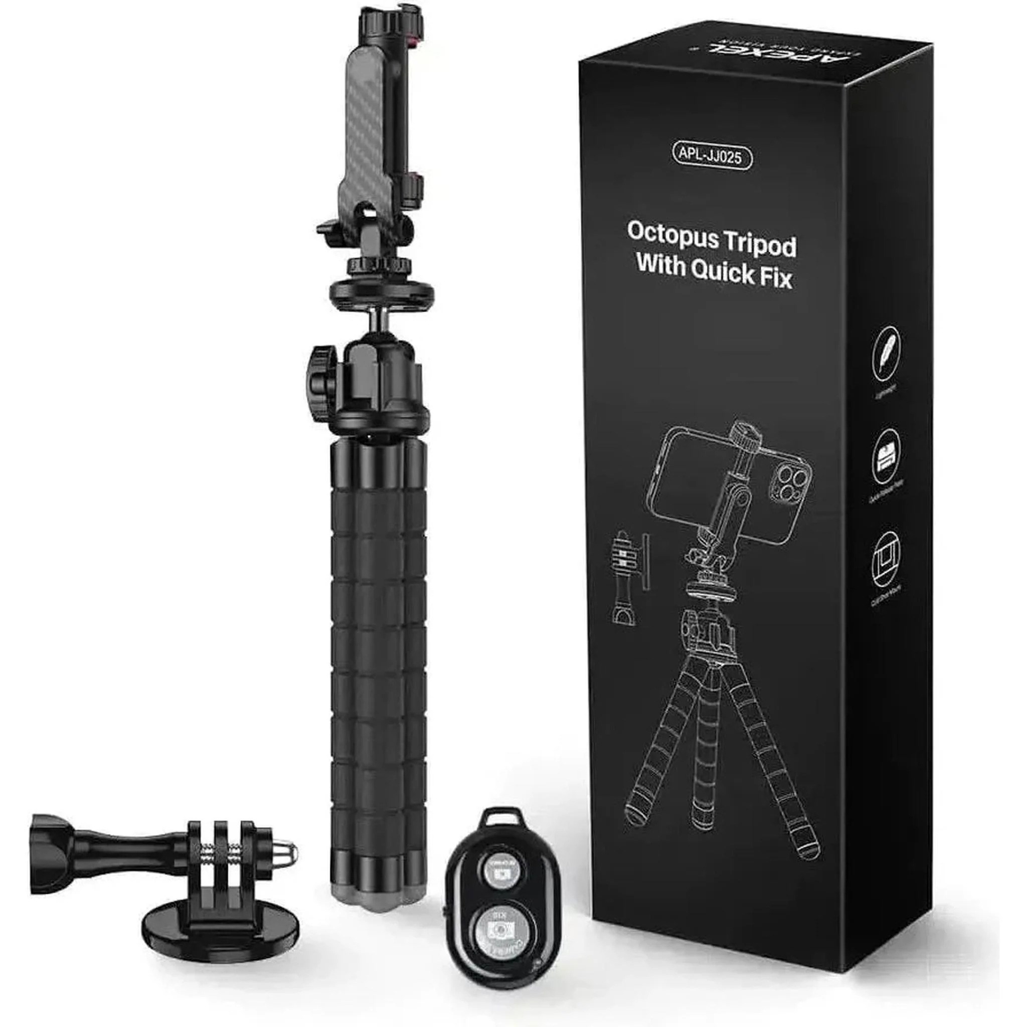 Apexel 360 Derece Dönebilen Ahtapot Tripod