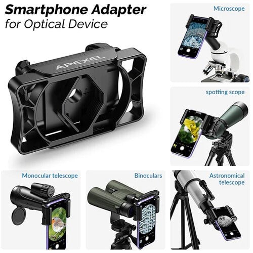 Apexel Dürbün/Mikroskop/Teleskop İçin Iphone Adaptör