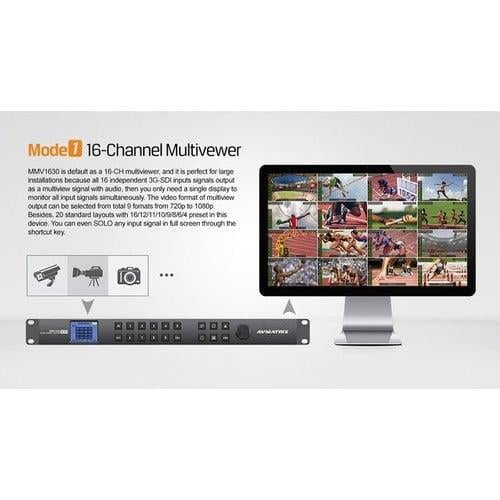 AVMatrix MMV1630 Multiviewer and Matrix Switcher