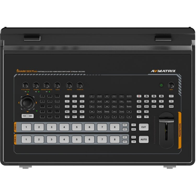 Avmatrix SHARK S8X Plus  8 Kanal Taşınabilir Video Mikser