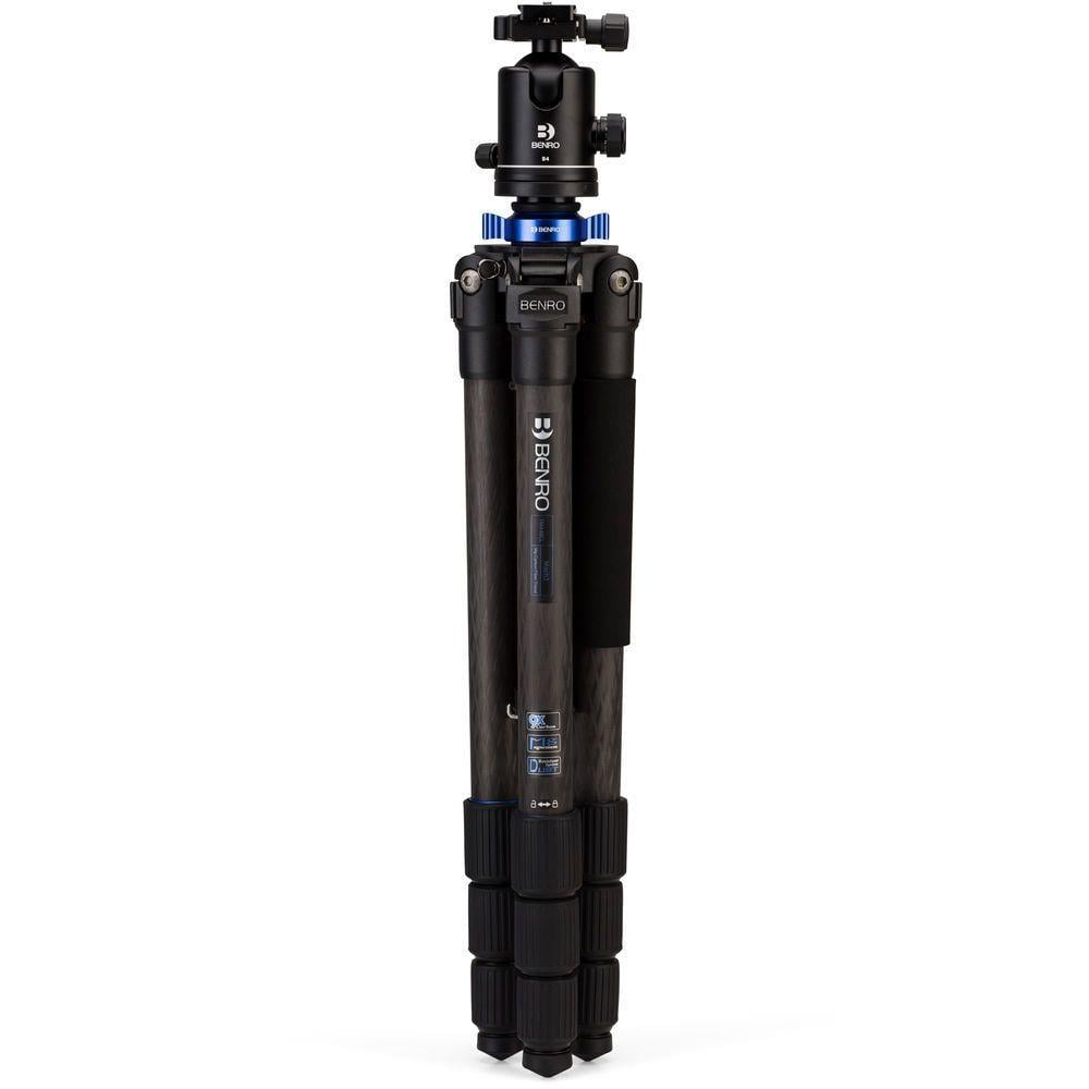Benro TMA48CLB4 B4 Top Kafa ile Dört Serisi Karbon Fiber Tripod Kiti