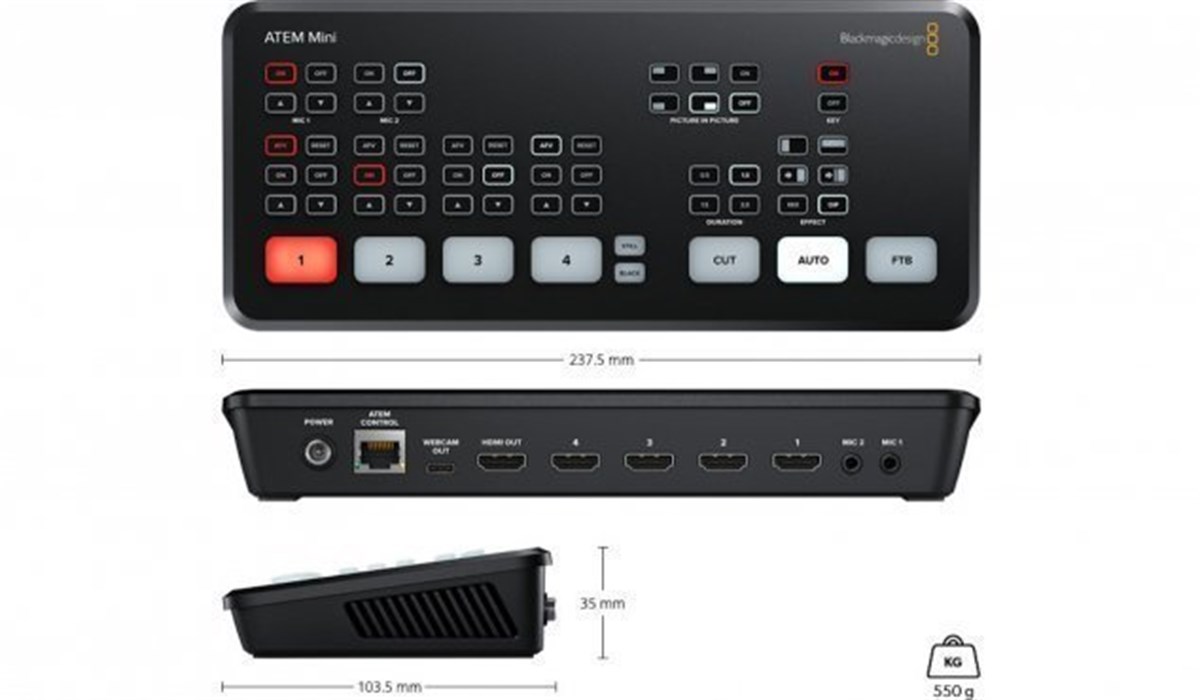 Blackmagic Design ATEM Mini HDMI Canlı Yayın Switcher