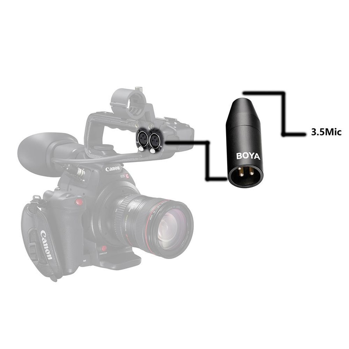 Boya 35C-XLR 3.5mm Stereo to XLR Dönüştürücü