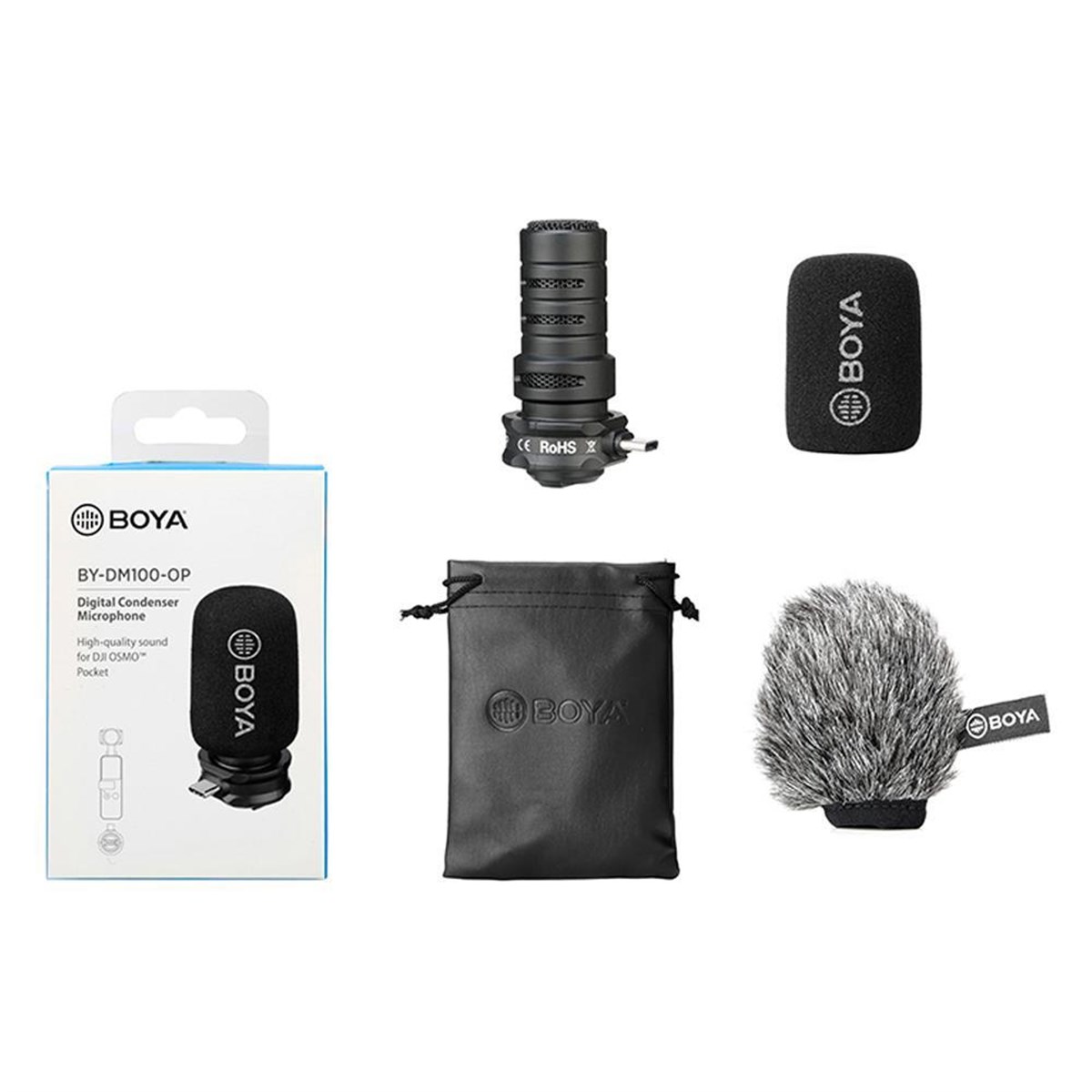 Boya BY-DM100-OP Dji Osmo Pocket Shotgun Mikrofon