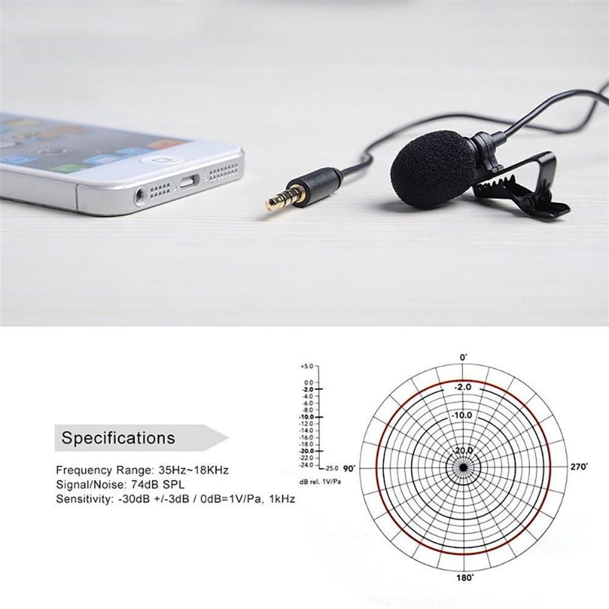 Boya BY-LM10 Telefon Yaka Mikrofonu