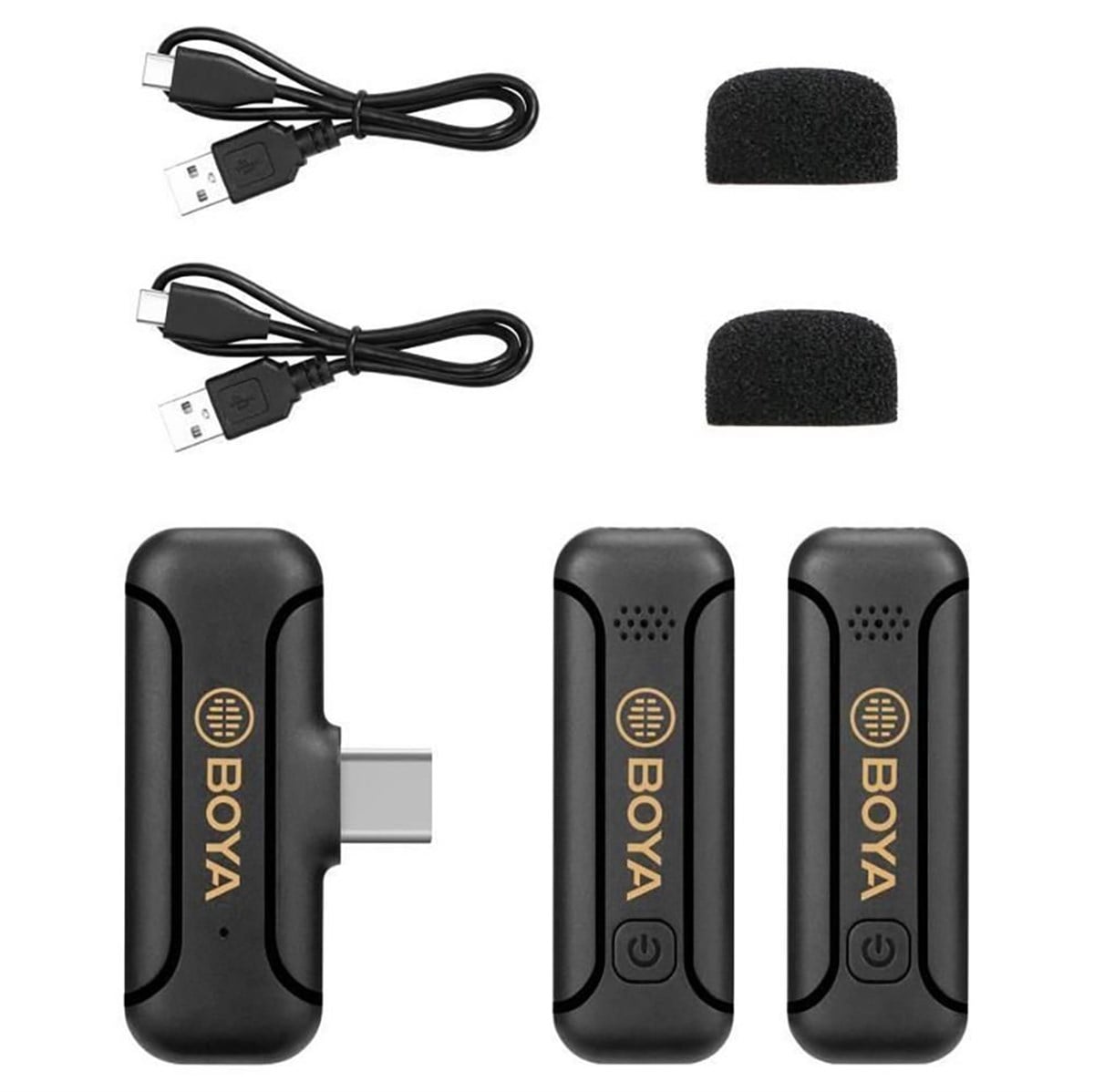 Boya BY-WM3T2-U2 İkili Kablosuz Yaka Mikrofonu - Type-C