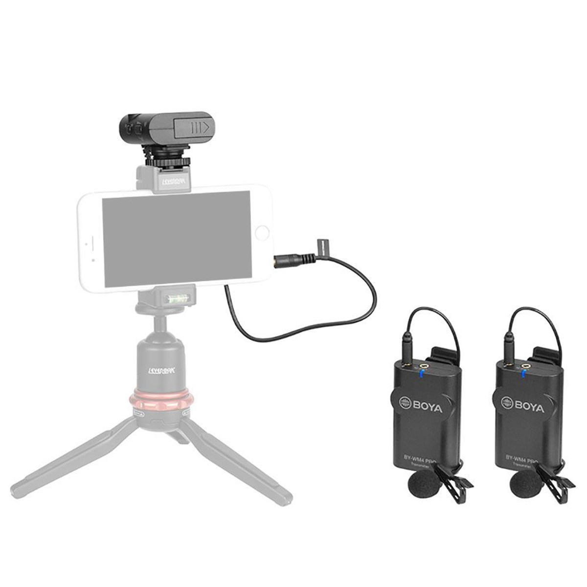 Boya BY-WM4 Pro K2 Kablosuz İkili Yaka Mikrofonu