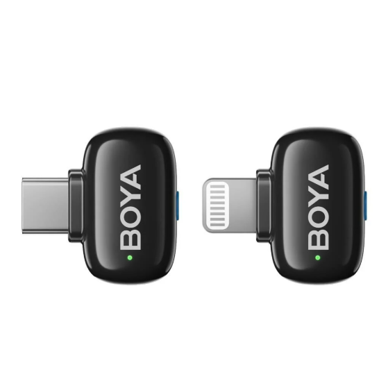 BOYA Mini Wireless Yaka Mikrofonu - Siyah