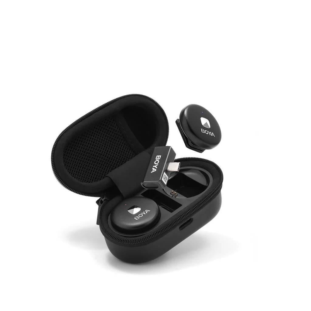 BOYA Omic-D Wireless İkili Yaka Mikrofonu Lightning (Siyah)