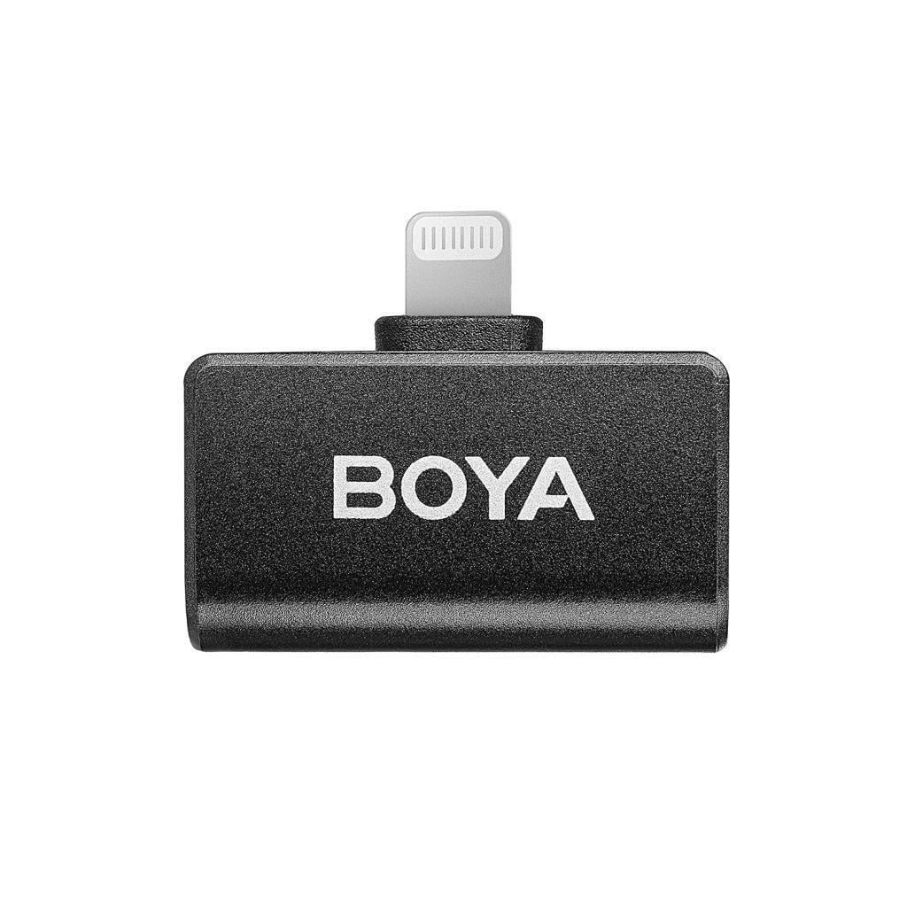BOYA Omic-D Wireless İkili Yaka Mikrofonu Lightning (Siyah)