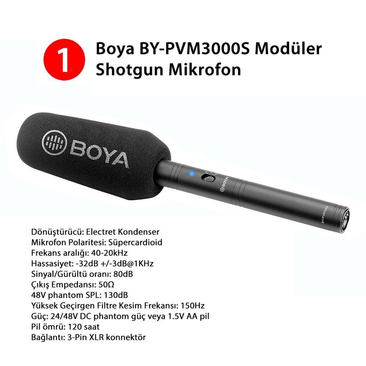 Boya Telefon İçin Ropörtaj Kayıt Ekipmanları V1