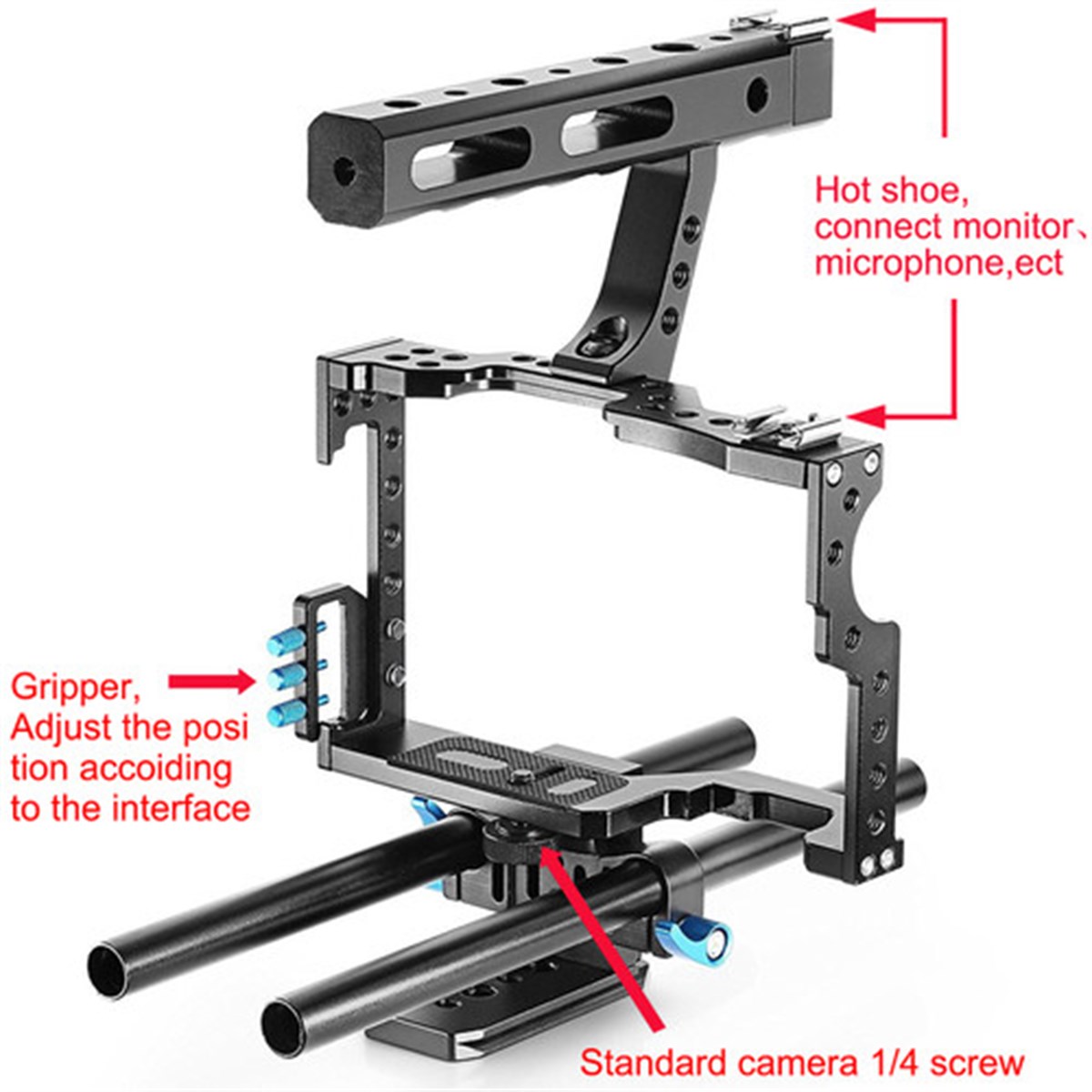 Camten GH4 Yelangu İçin G5 Cage (Sony)