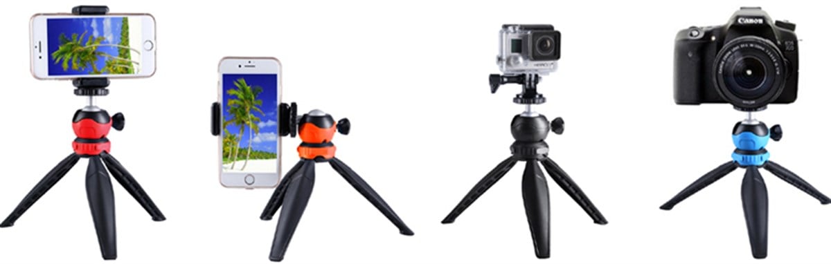 Camten TT-21 Mini Tripod Kırmızı Mavi