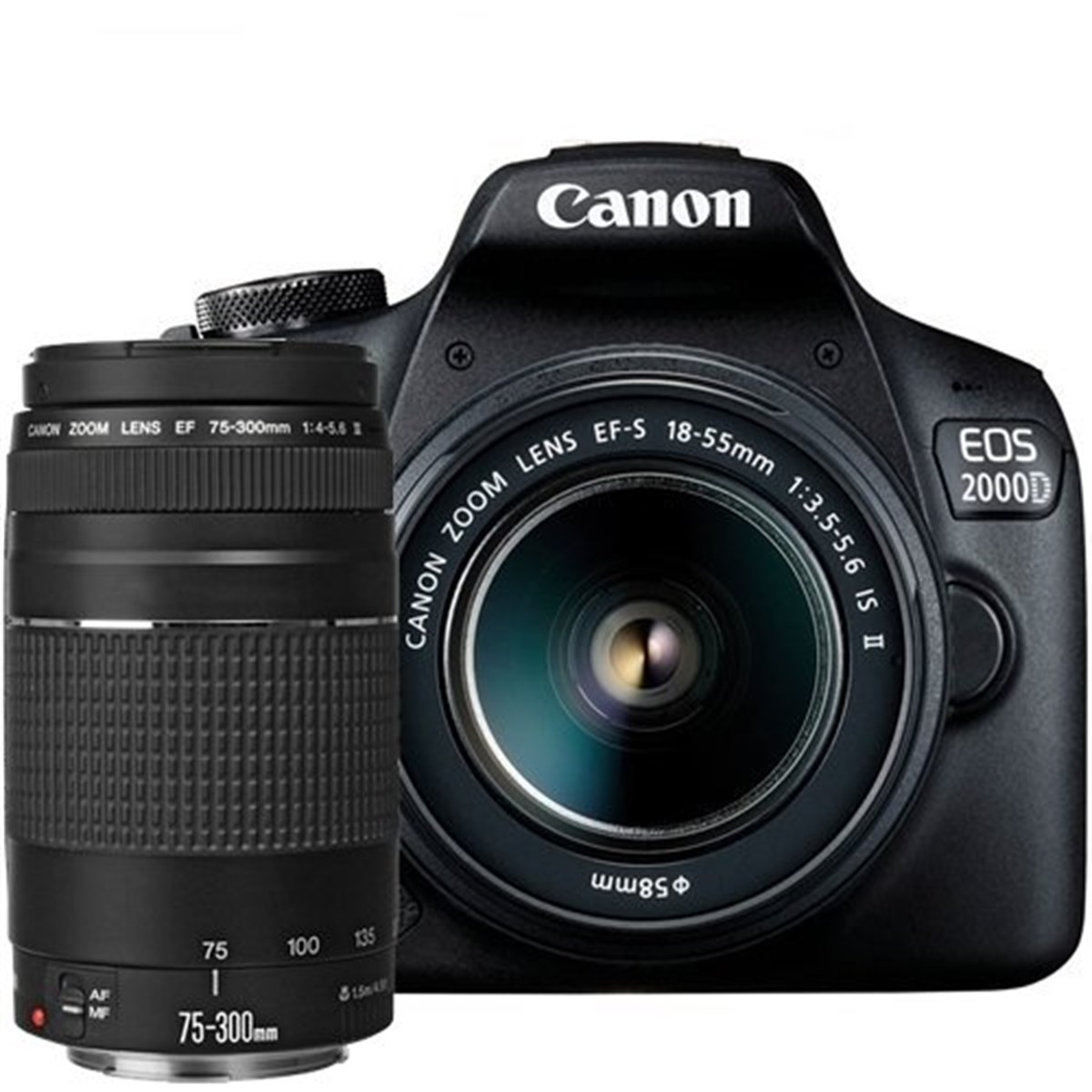 Canon EOS 2000D 18-55mm IS II + 75-300mm Kit