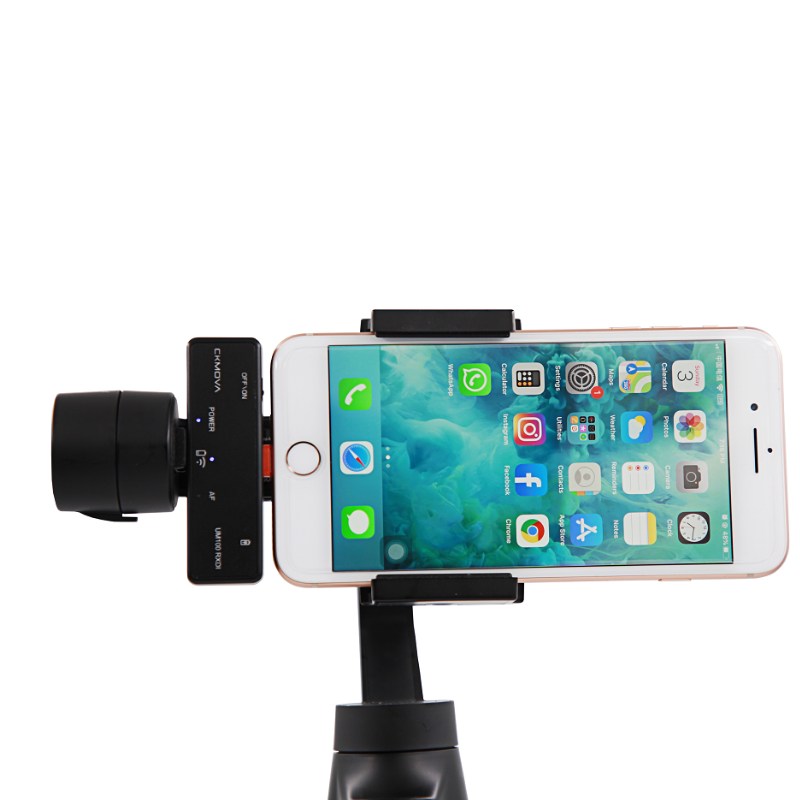 CKMOVA UM100 Kit-5 Ultra Kompakt İphone IOS için 1 Alıcı 1 vericili UHF Kablosuz Yaka Mikrofon Seti