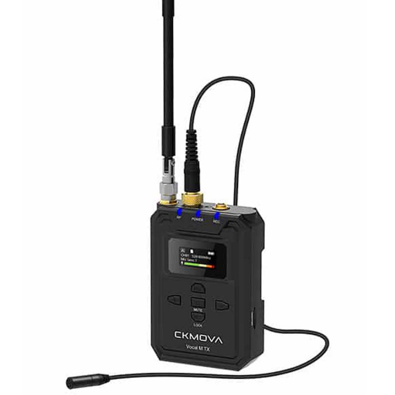 Ckmova Vocal M V1 Profesyonel UHF Çift Kanallı Kablosuz Mikrofon Verici ve Alıcı Seti