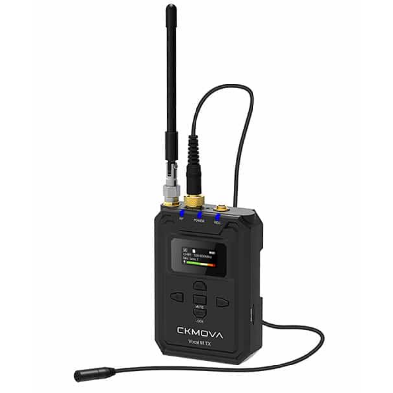 Ckmova Vocal M V2 Profesyonel UHF Çift Kanallı Kablosuz Mikrofon 2 Verici ve 1 Alıcı Seti
