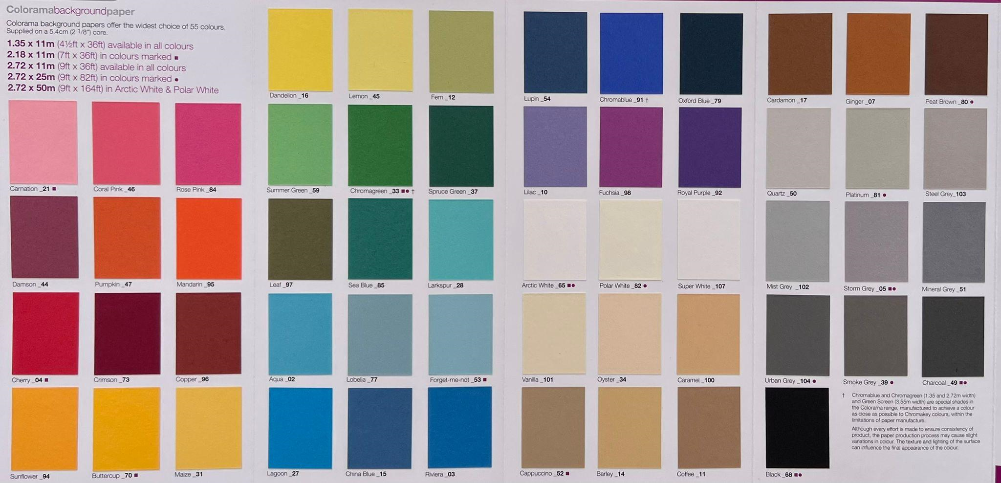 Colorama 272x11 Vanılla Karton Fon