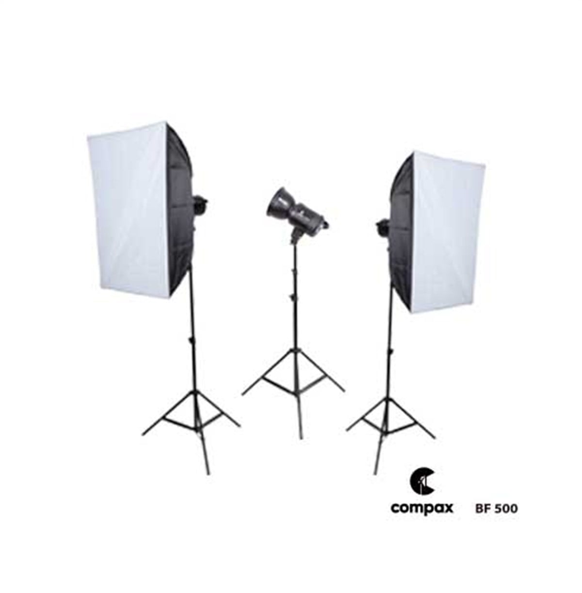 Compax BF-500 Paraflaş Seti 3'lü
