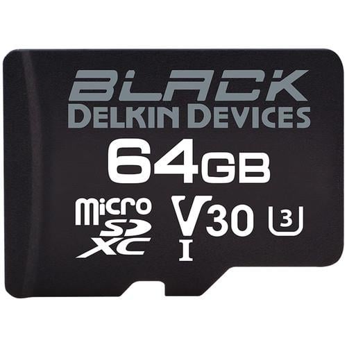Delkin Devices 64GB SİYAH UHS-I microSDXC SD Adaptörlü Hafıza Kartı