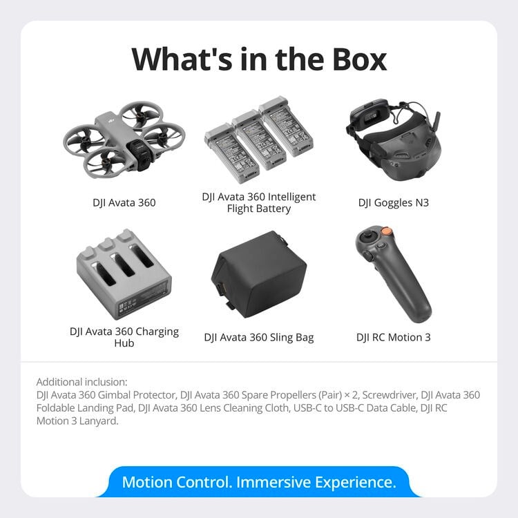 DJI Avata 360 Motion Fly More Combo (DJI Goggles N3)