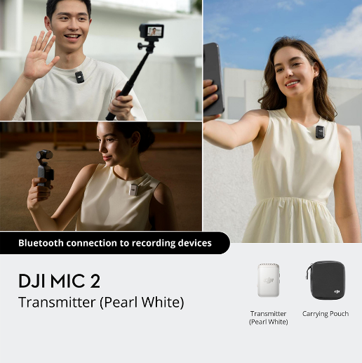 DJI Mic 2 Transmitter (Pearl White)