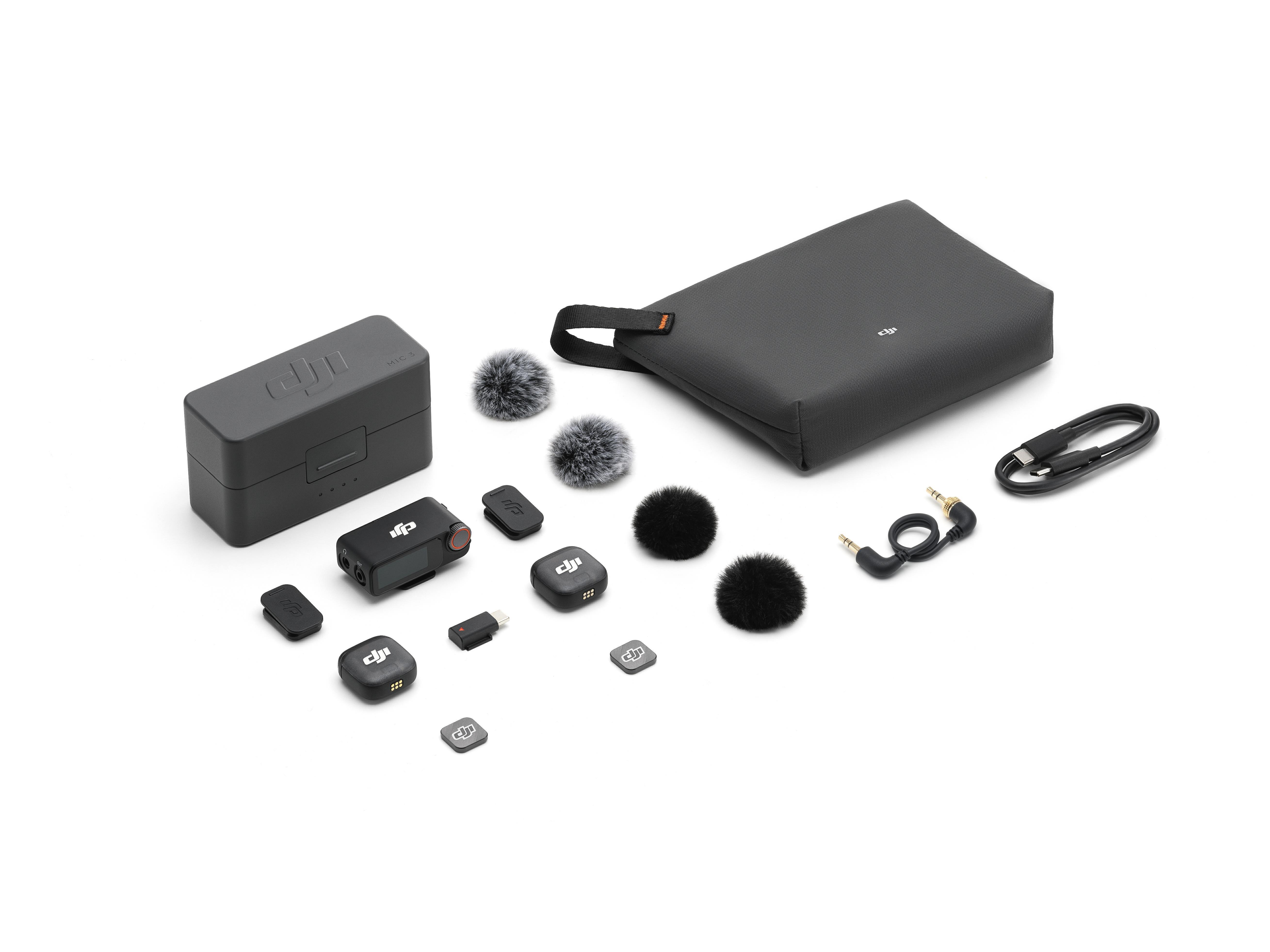 DJI Mic 3 2 Kişilik Kablosuz Mikrofon Sistemi
