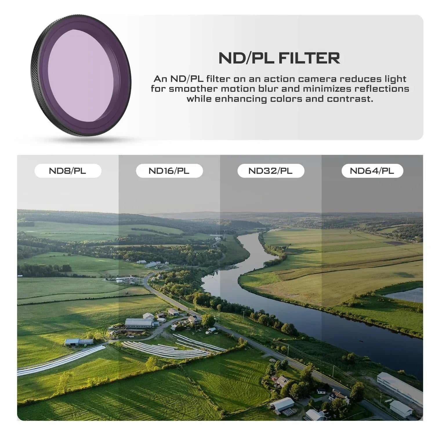 DJI Osmo Action 5 Pro ND/PL Filters 4Pack