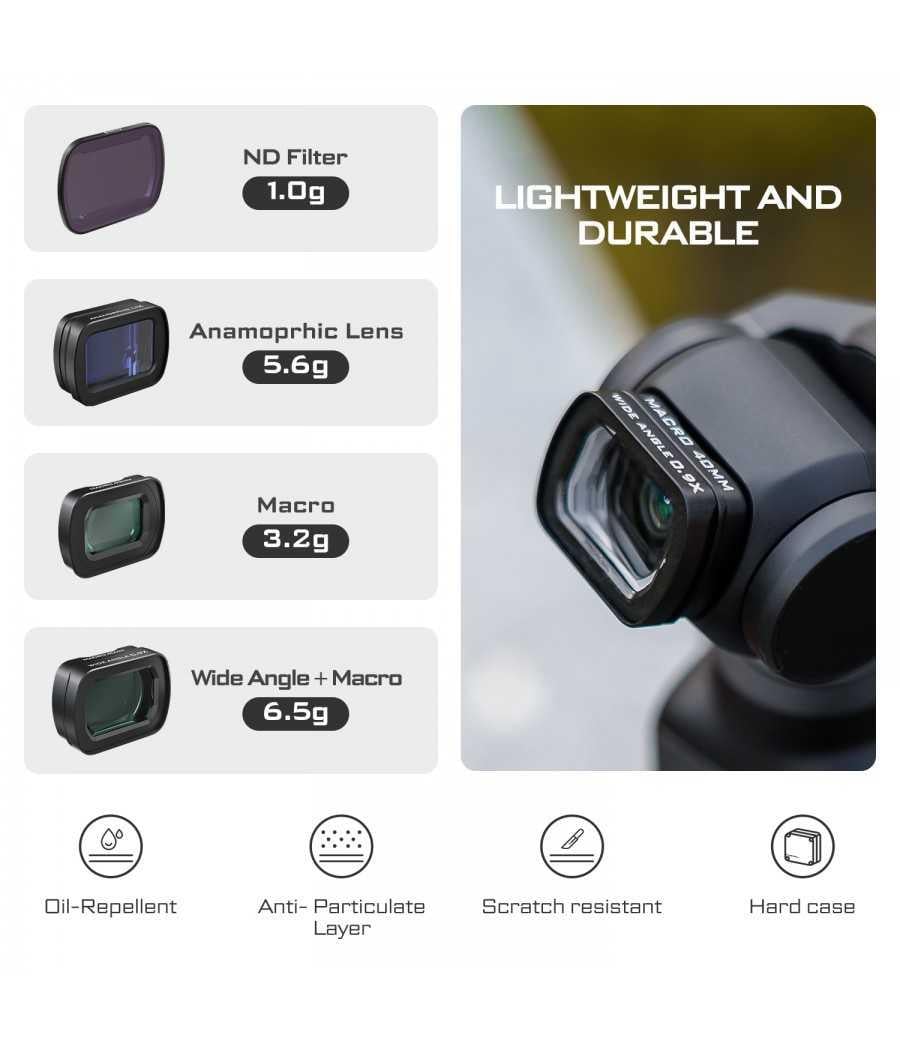 DJI Osmo Pocket 3 MACRO, WIDE-ANGLE ANAMORPHİC
