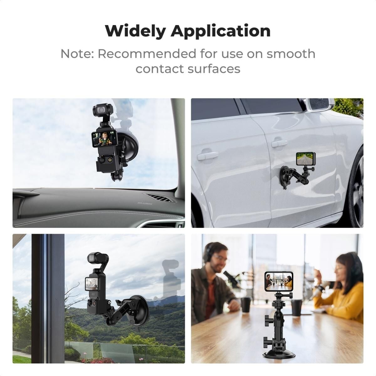 DJI Osmo Pocket 3/4  GoPro Hero 13/12/11/10/9  DJI Osmo Action 3/4/5 /6 Insta360 X5/X4 Vantuz