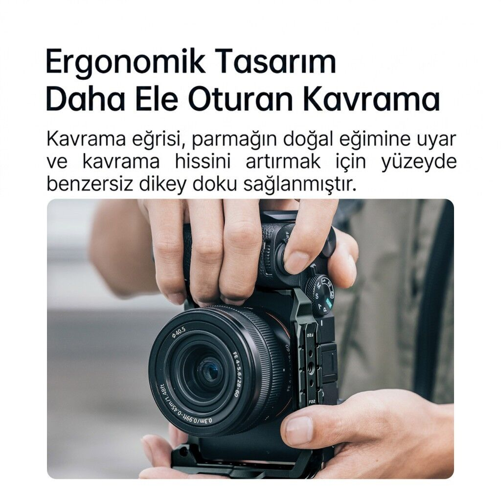 FALCAM F22 F38 F50 Quick Release Camera Cage A7C II Uyumlu Kamera Kafesi Siyah - C00B3A01B