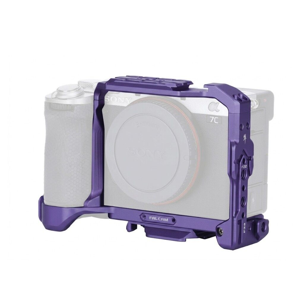 FALCAM F22 F38 F50 Quick Release Camera Cage A7C II Uyumlu Kamera Kafesi Mor - C00B3A01P