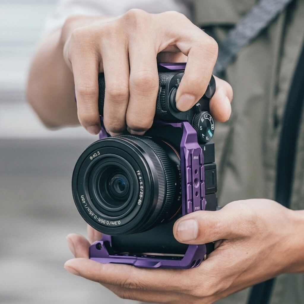 FALCAM F22 F38 F50 Quick Release Camera Cage A7C II Uyumlu Kamera Kafesi Mor - C00B3A01P