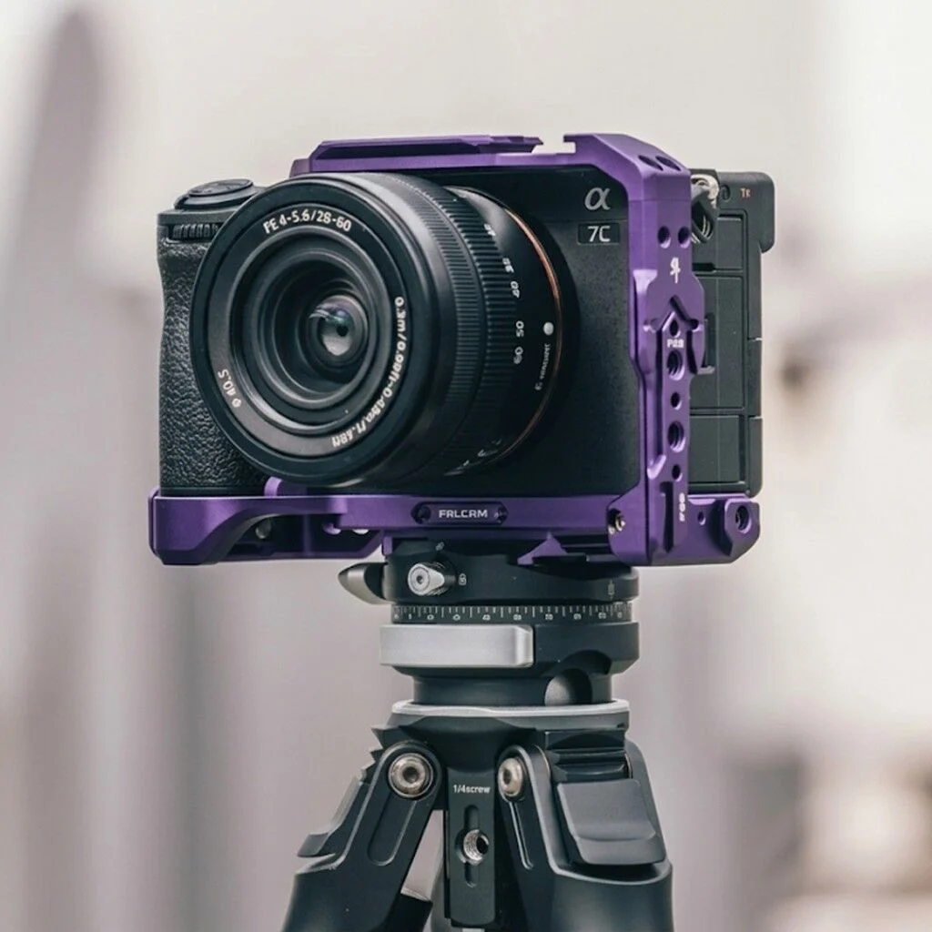 FALCAM F22 F38 F50 Quick Release Camera Cage A7C II Uyumlu Kamera Kafesi Mor - C00B3A01P