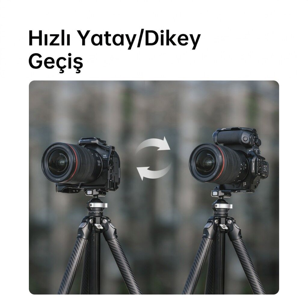 FALCAM F22 F38 F50 Quick Release Modüler Kamera Kafesi R5 II R5 R5C R6 R6 II Uyumlu Siyah - C00B4802B