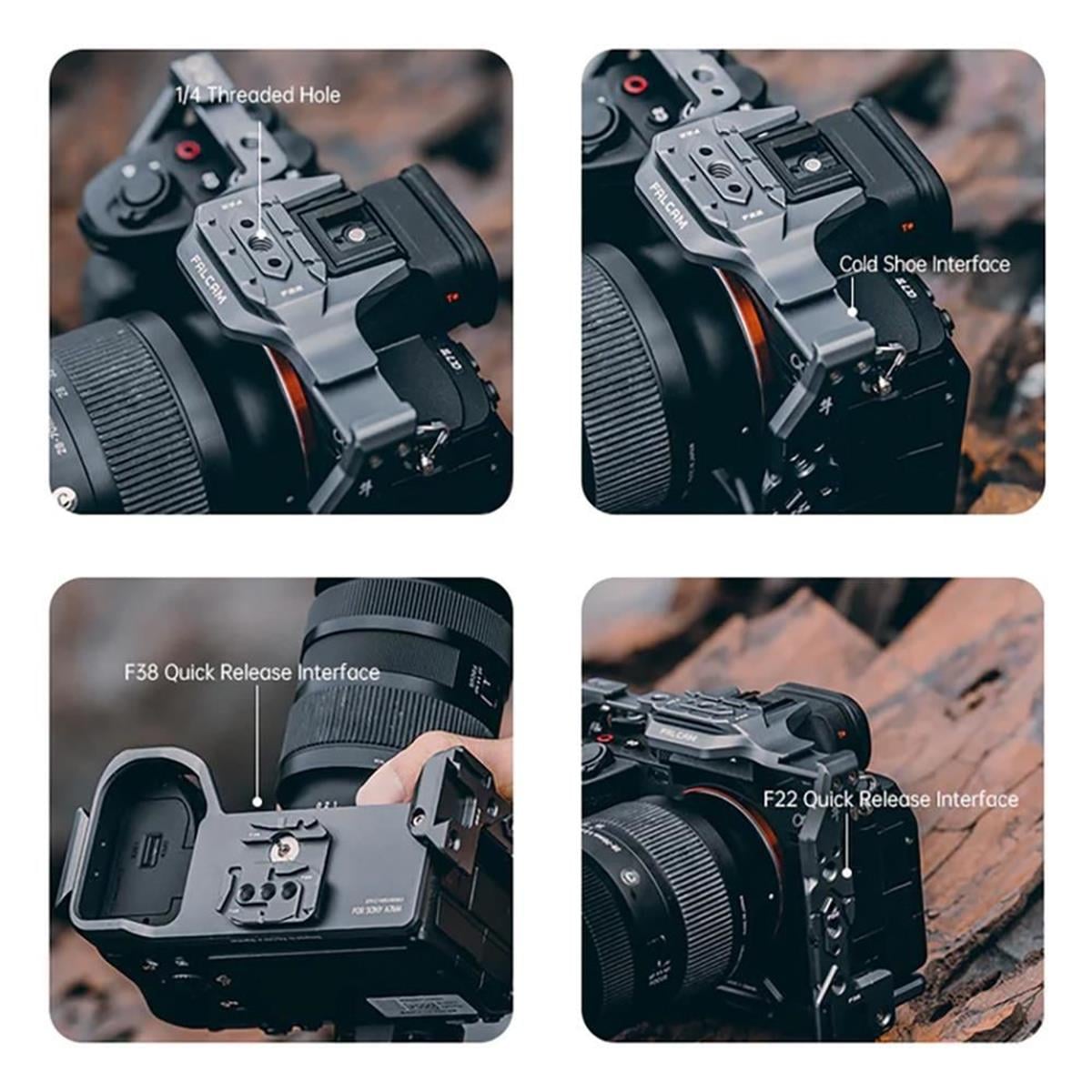 Falcam F22 & F38 Ürünü İçin Uyumlu Sony A7M4 Serisi Vlog Cage