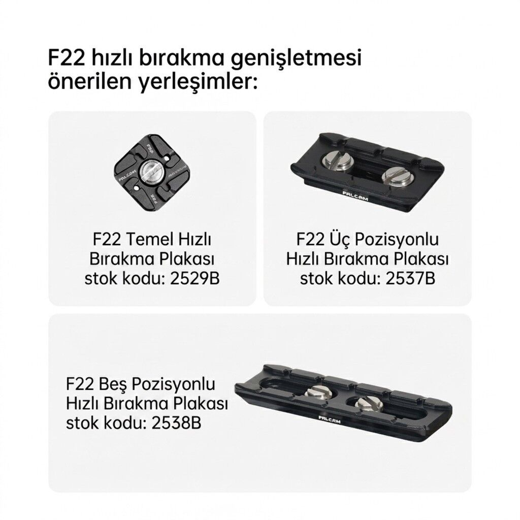 Falcam F22 Portable Top Handle Üst Tutma Kolu Siyah - F22A3A12B
