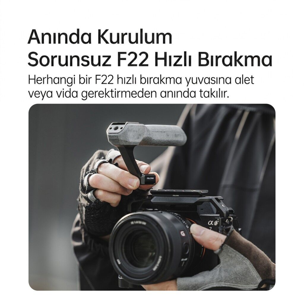 Falcam F22 Portable Top Handle Üst Tutma Kolu Siyah - F22A3A12B